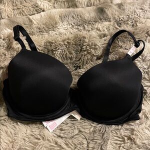 PINK Victoria's Secret Sleek Black Bra ~ 34C ~ NWT